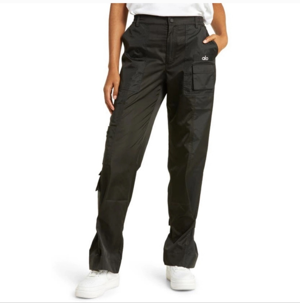 ALO Yoga Black Wide Leg Pants
